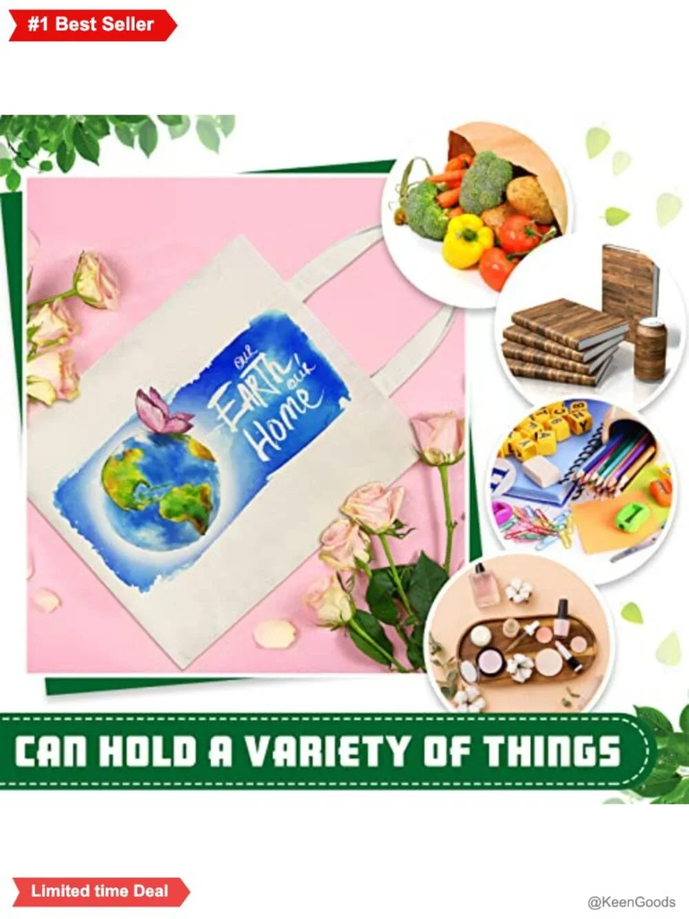 Canvas Tote Bags 24 Pack Sublimation Blanks Reusable Shopping Bag DIY Craft